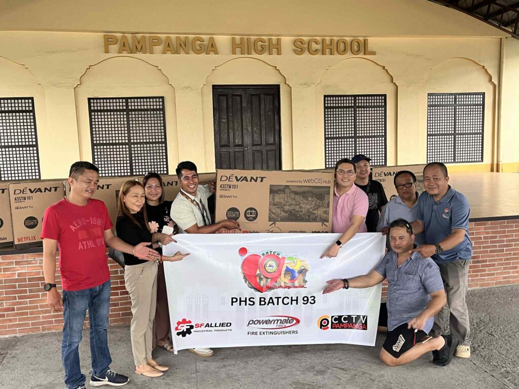 9 led tv donation by phs batch 93 phs batch 93 led tv donation